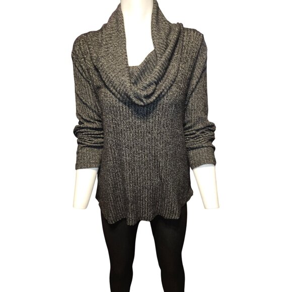 Lucky Brand x Bonne Chance Cloud Soft Ribbed Cowl Neck Sweater Women Size 1X - Picture 4 of 8